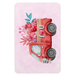 Niedliche Liebe LKW LKW Lkw Lkw Lkw Lkws und Blume Magnet