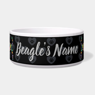 Niedliche Liebe Mein Beagle Blumendesign Napf