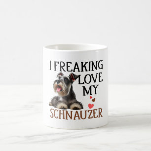 Niedliche Liebe mein Schnauzer Hund Kaffeetasse
