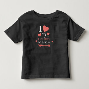 Niedliche Liebe mein schöner Mama Baby T - Shirt