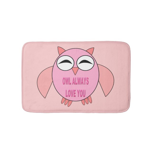 Niedliche Liebe Meldung Bath Mat Badematte (Vorderseite)