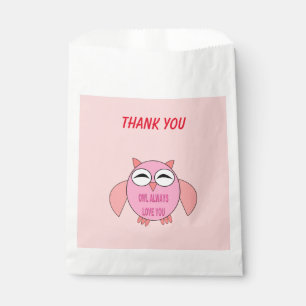 Niedliche Liebe-Message-Owl Benutzerdefinierte Gef Geschenktütchen