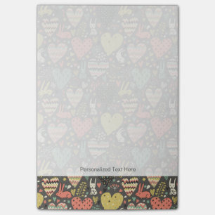 Niedliche Liebe mit Herz Post-it Klebezettel