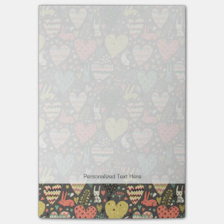Niedliche Liebe mit Herz Post-it Klebezettel