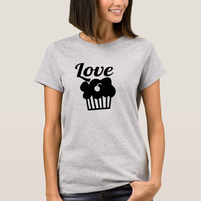 Niedliche Liebe Muffin Shirt Hot Bod Girlfriend Sh (Vorderseite)
