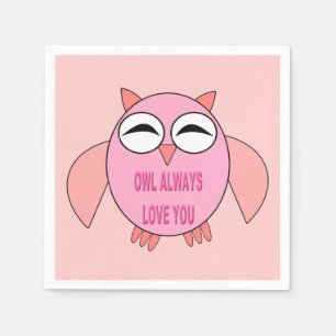 Niedliche Liebe Nachrichten Papiere Napkins Serviette