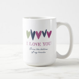 Niedliche Liebe Name Hört Avocado Navy Kaffee Tass Kaffeetasse