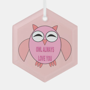 Niedliche Liebe Ornament Aus Glas