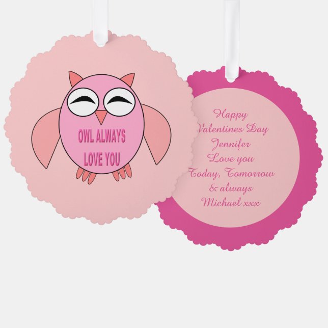 Niedliche Liebe Ornament Karte (Vorderseite/Rückseite)