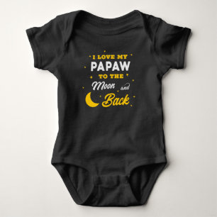 niedliche Liebe Papaw Worart unisex Baby Strampler