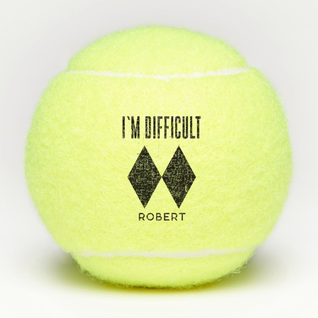 Niedliche Liebe Personalisiert halten Tennisbälle (Vorderseite)