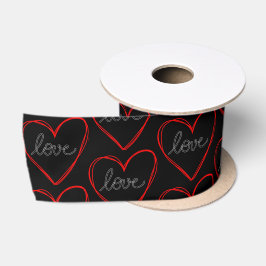Niedliche Liebe Satinband