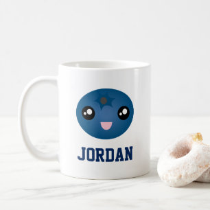 Niedliche Liebe Sie Berry Much Cartoon Blue Berry Kaffeetasse