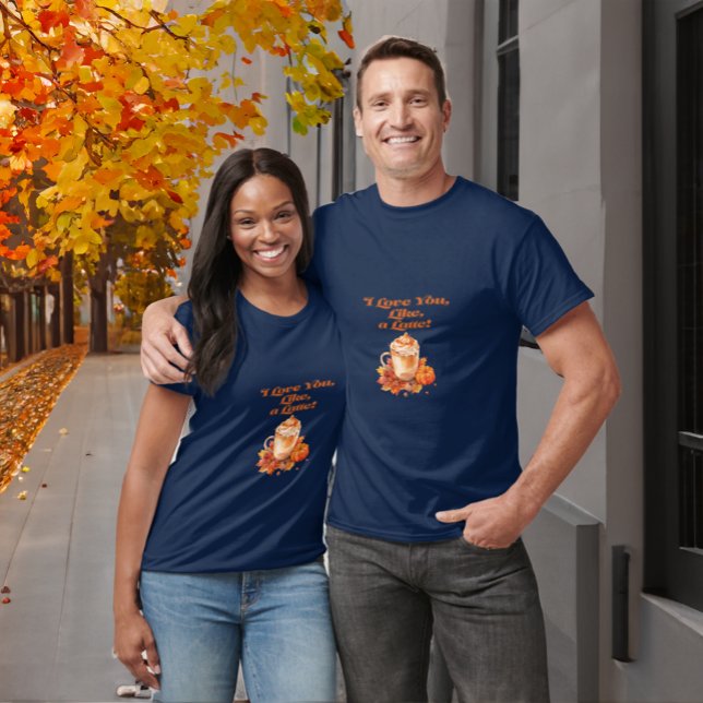 Niedliche "Liebe Sie, wie ein Latte" Freund T-Shirt (Couples Latte Tees)