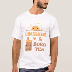 Niedliche Liebe Sonnenschein und Boba Tee