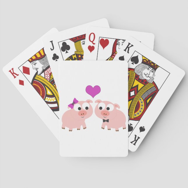Niedliche Liebe Spielkarten (Rückseite)