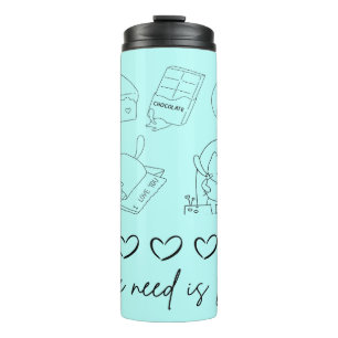 niedliche Liebe Thermosbecher