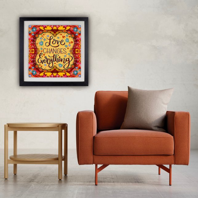 Niedliche Liebe verändert alles Inspirivity Poster (Von Creator hochgeladen)