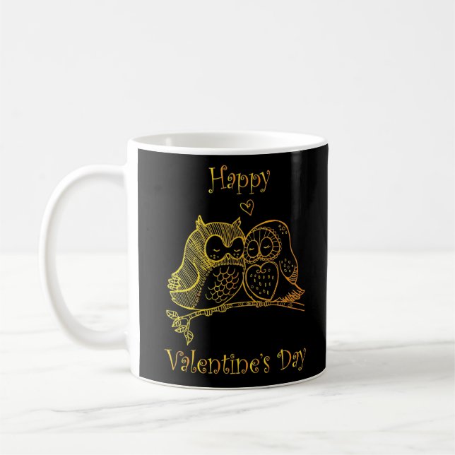 Niedliche Liebe Vogelkuchen - Romantik Art. 3/3 Kaffeetasse (Links)