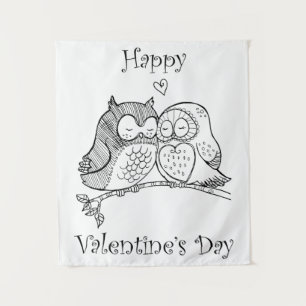 Niedliche Liebe Vogelkugel - Romantik Art. 1/3 Wandteppich