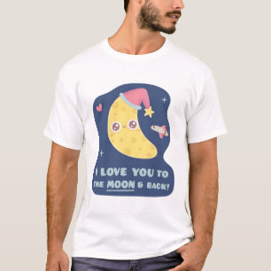 Niedliche Liebe zum Mond und zurück T-Shirt
