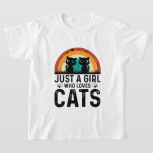 Niedliche Lieben Katzen Wortart T-Shirt