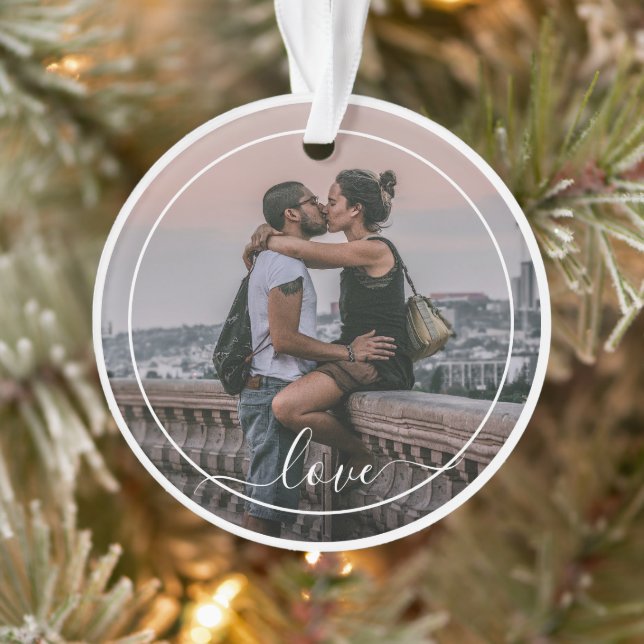 Niedliche LiebhaberInText für einfache Liebe Ornament (Baum)