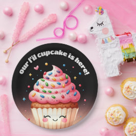Niedliche L'il Cupcake Sprinkles Baby Dusche Willk Pappteller