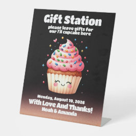 Niedliche L'il Cupcake Sprinkles Baby Dusche Willk Sockelschild