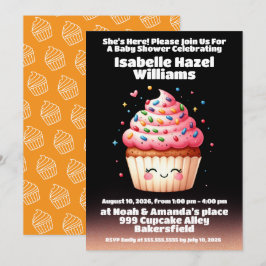 Niedliche L'il Cupcake Sprinkles Kinderdusche Einladung