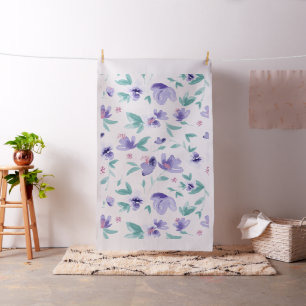 Niedliche lila Blume Stoff