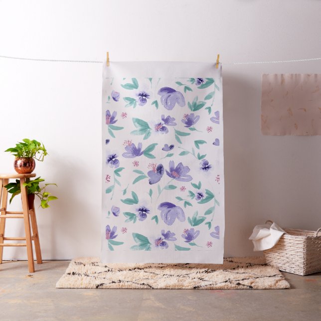 Niedliche lila Blume Stoff (Beispiel)