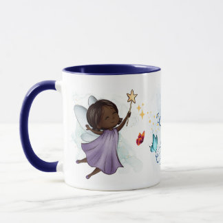 Niedliche Lila Fairy Alle Wünsche sind gegeben Tasse