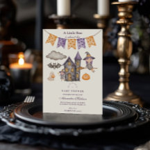 Niedliche Lila Halloween-Kinderdusche