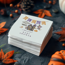 Niedliche Lila Halloween-Kinderdusche