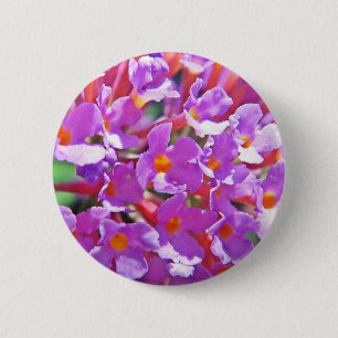 Niedliche lila kleine Blume Button
