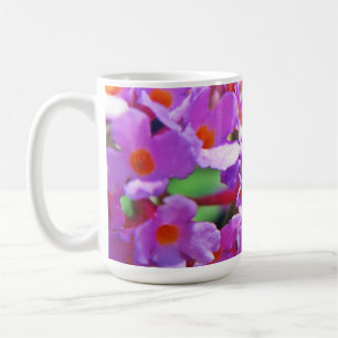 Niedliche lila kleine Blume Kaffeetasse
