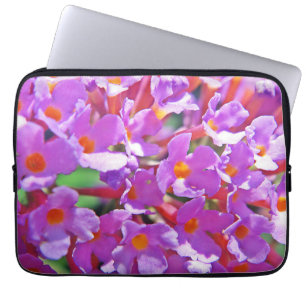 Niedliche Lila kleine Blume zentriert Jar Candle Laptopschutzhülle