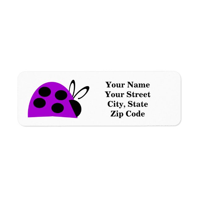 Niedliche Lila Ladybug (Vorne)