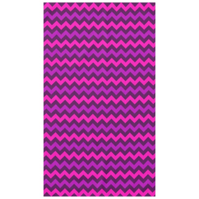Niedliche Lila Pink Chevrons Große Tablette Tischdecke (Vorderseite)