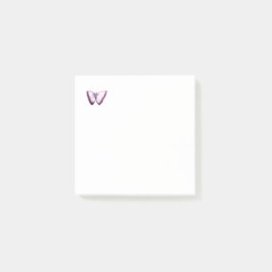 Niedliche Lila Schmetterlingsgestaltung Nachhinwei Post-it Klebezettel