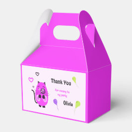 Niedliche Lilatkatze Geschenkschachtel