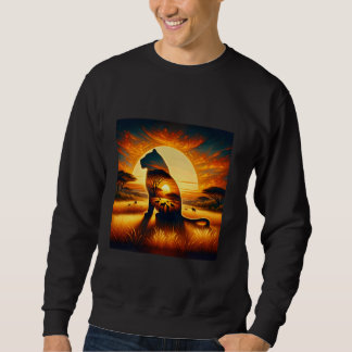 Niedliche Lion Africa Sun Sweatshirt