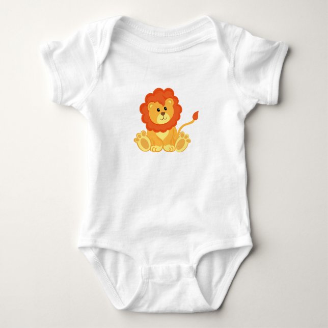 Niedliche Lion Baby Bekleidung Baby Strampler (Vorderseite)