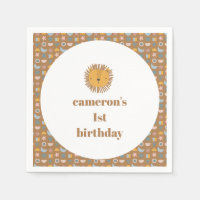 Niedliche Lion Baby Kids Animal Custom Birthday Pa