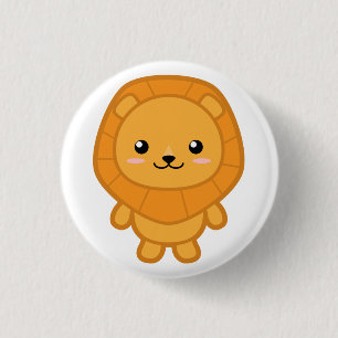 Niedliche Lion Button