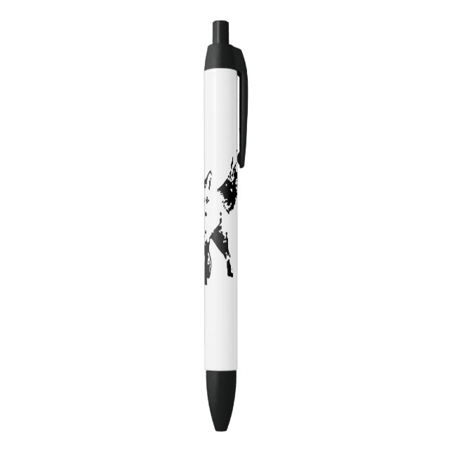 Niedliche Little Fox Animal Silhouette Art Kugelschreiber (Unterseite (Vertikal))