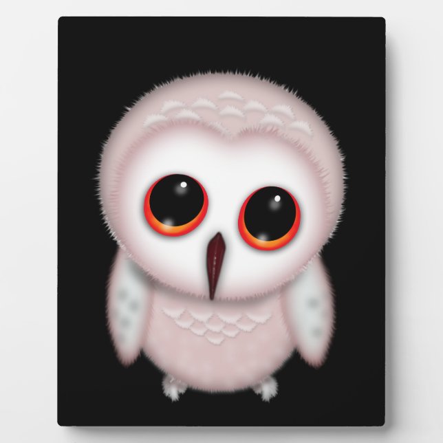 Niedliche Little Owl Illustration Fotoplatte (Vorderseite)