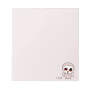 Niedliche Little Owl Illustration Notizblock