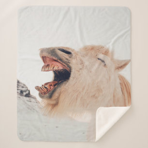 NIEDLICHE LLAMA ALPACA LAGHING SHERPADECKE